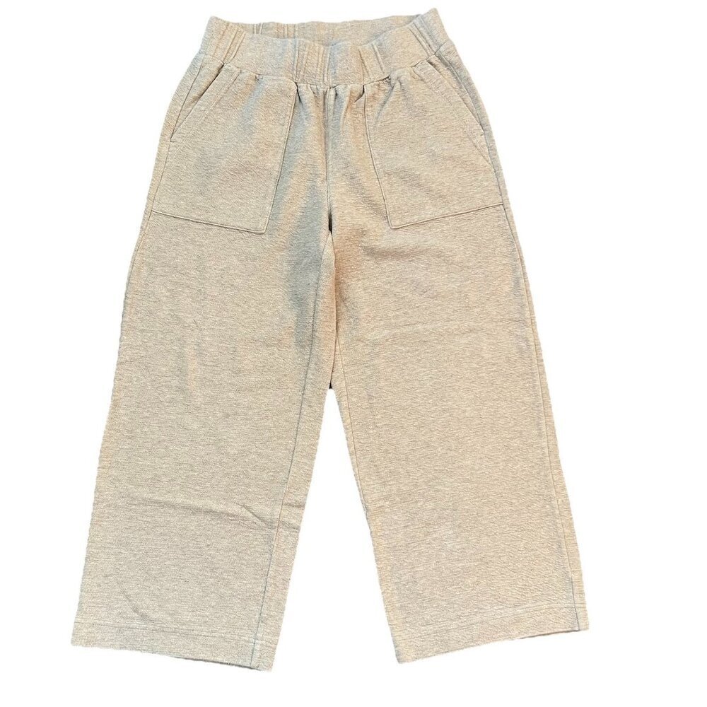 Lou & Grey Women’s Wide Leg Lounge Pants Comfortable High Rise Cream Size Large